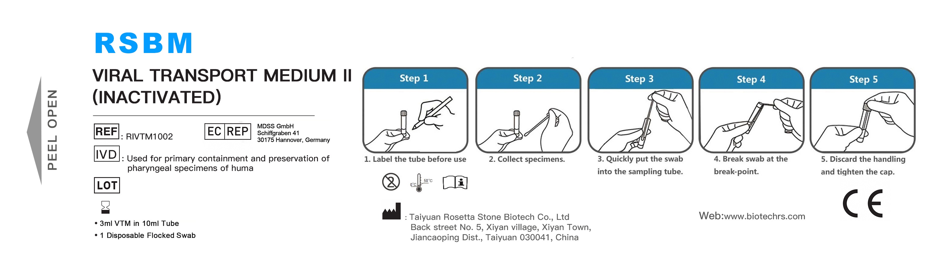 5ml Virus Sampling Tube Set